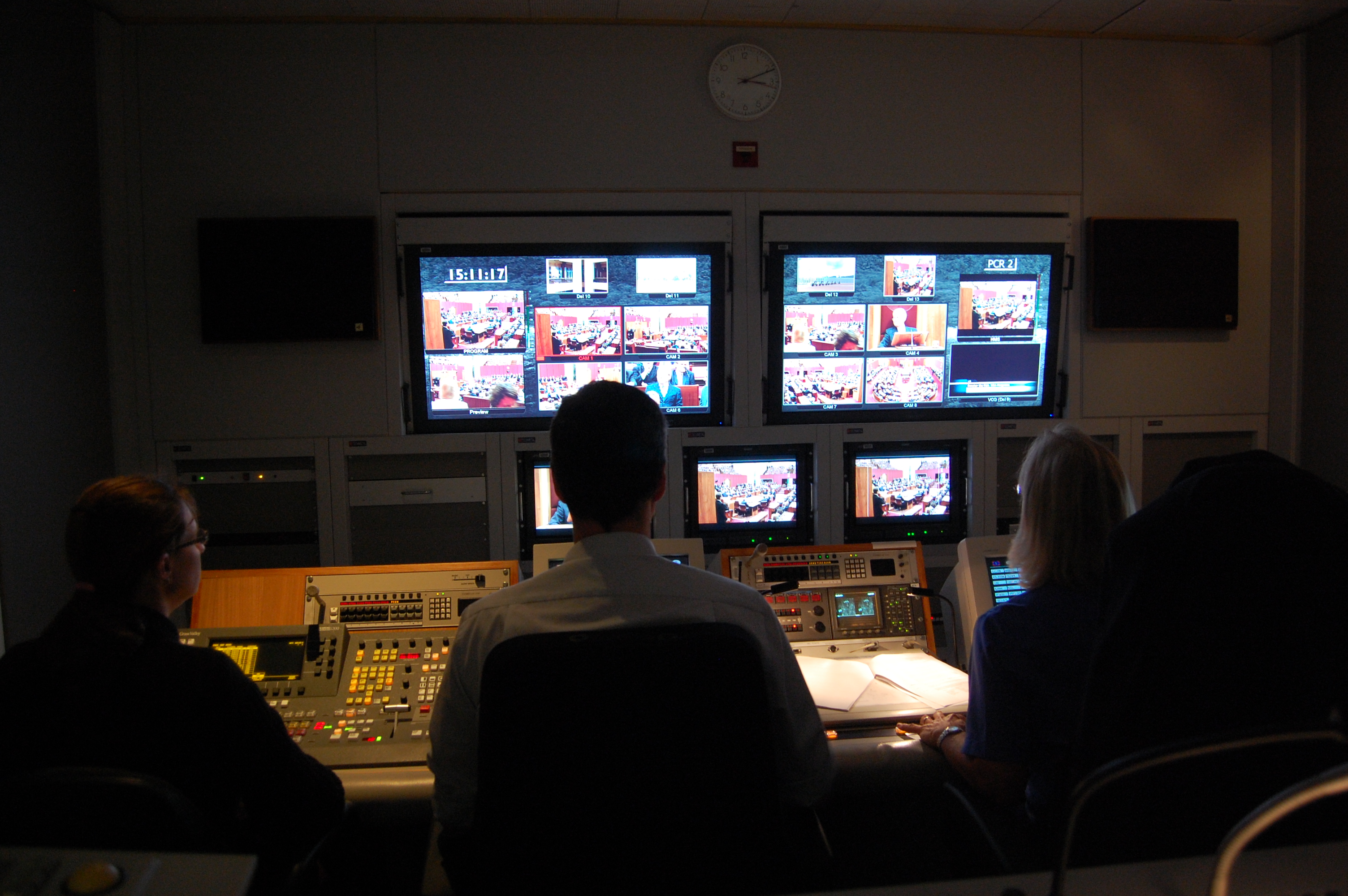 Senate Production Control Room